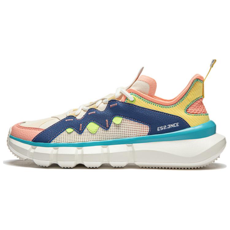 Li Ning Wu Dao 2.3 Bequeme Atmungsaktive Stoßdämpfende Strapazierfähige Low-Top Lifestyle Freizeitschuhe Herren Sneaker Blau Weiß Gelb ABCU021-2 44⅓ von Joom DACH