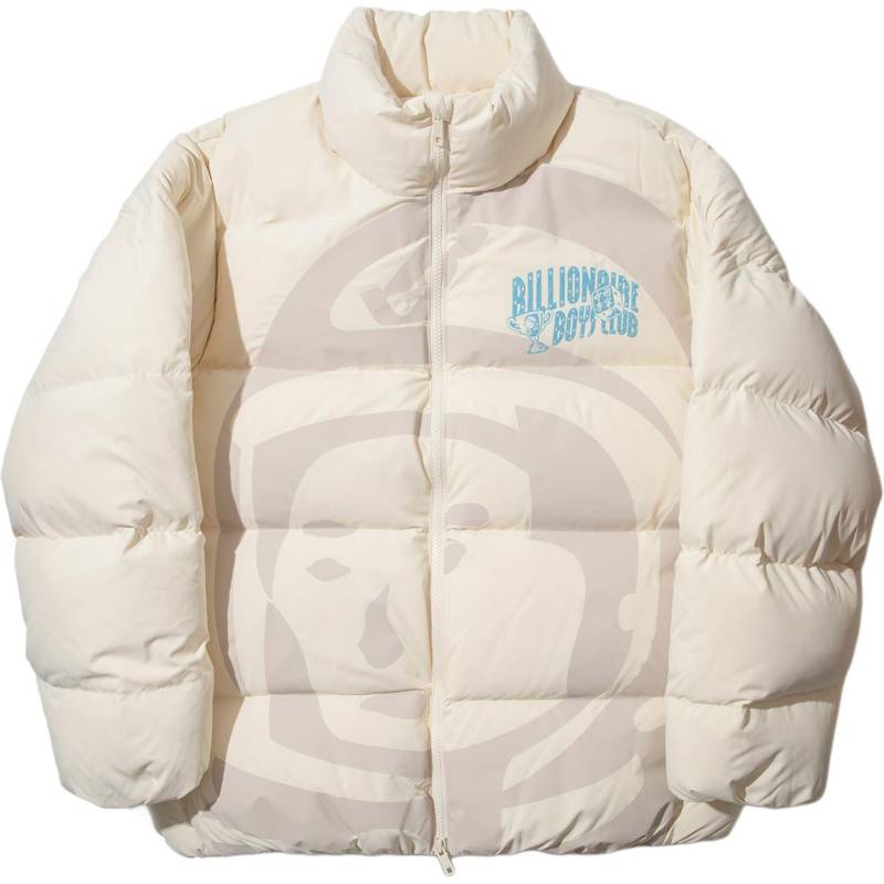 Li Ning X Billionaire Boys Club Skateboard-Serie Bedruckter Schriftzug Reißverschluss Bequeme Daunenjacke Herren Oberbekleidung Eierschalen-Grau AYMU673-1 L von Joom DACH