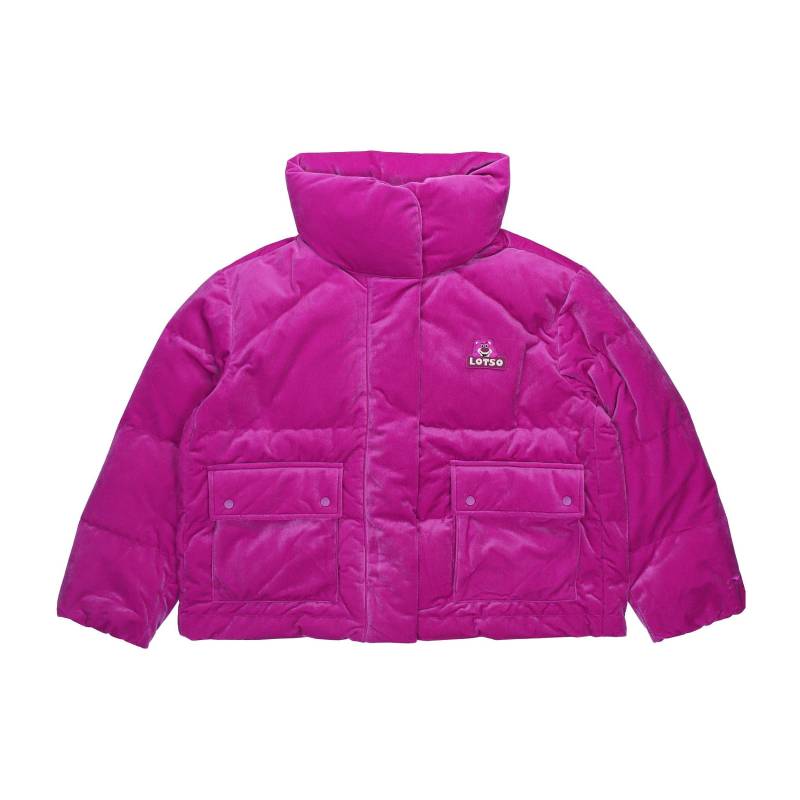 Li Ning X Disney Toy Story Kollaboration Erdbeerbär Serie Locker Einfarbig Stehkragen Daunenjacke Winter Damen Oberbekleidung Lila AYMR078-1 XXL von Joom DACH