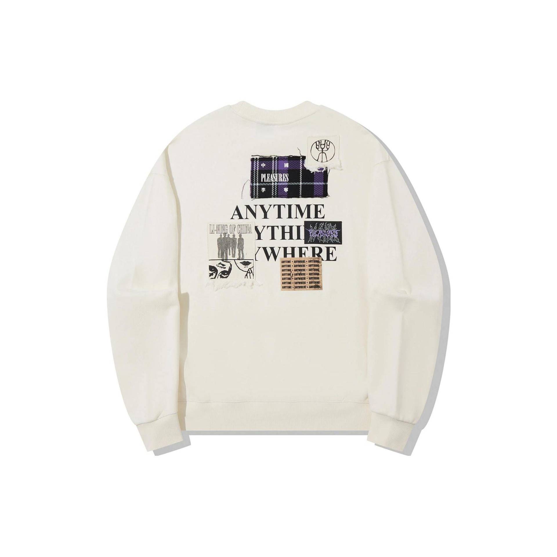 Li Ning X Pleasures Kollaboration Letter Rundhals-Pullover Patch Lockeres Sweatshirt Unisex-Sweatshirt Off-White AWDTB99-3 XXL Li Ning X Pleasures Kollaboration Letter Rundhals-Pullover Patch Lockeres Sweatshirt Unisex-Sweatshirt Off-White AWDTB99-3 XXL von Joom DACH