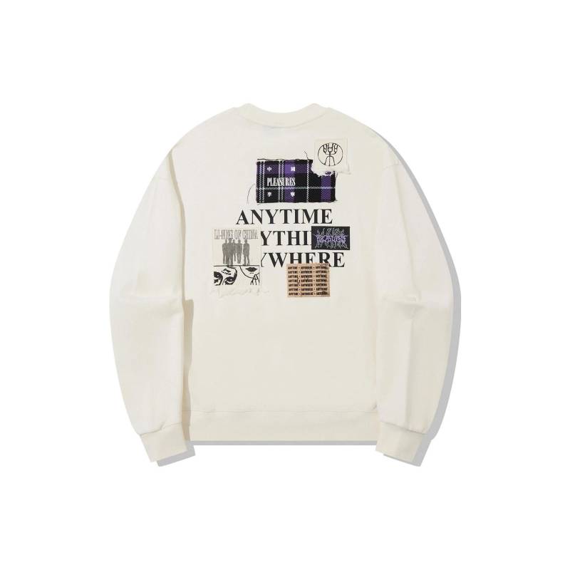 Li Ning X Pleasures Kollaboration Letter Rundhals-Pullover Patch Lockeres Sweatshirt Unisex-Sweatshirt Off-White AWDTB99-3 XXL Li Ning X Pleasures Kollaboration Letter Rundhals-Pullover Patch Lockeres Sweatshirt Unisex-Sweatshirt Off-White AWDTB99-3 XXL von Joom DACH