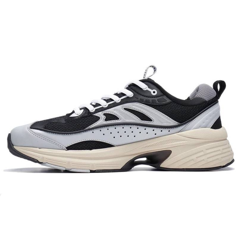 Li Ning Yixing Lite Rundspitze Schnürschuhe Bequem Vielseitig Atmungsaktiv Low-Top Freizeitschuhe Herren Sneaker Nebelgrau AGCT235-3 42⅓ von Joom DACH