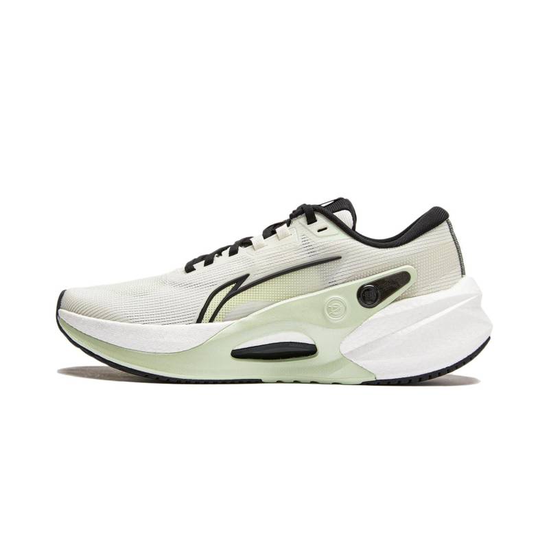 LiNing Fierce Steed 7 V2 Stoßdämpfungstechnologie Stoßdämpfende Seide Dämpfung Unterstützung Langlebig Rutschfest Low-Top Laufschuhe Herren Sneaker Weiß Grün ARZU003-9 40⅓ von Joom DACH