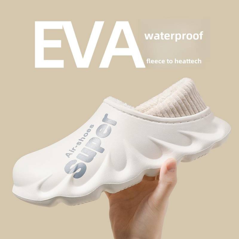 Lidani Herren wasserdichte rutschfeste Winterstiefel - warme, verdickte Baumwollpantoffeln 2024 38-39 off-weiße von Joom DACH