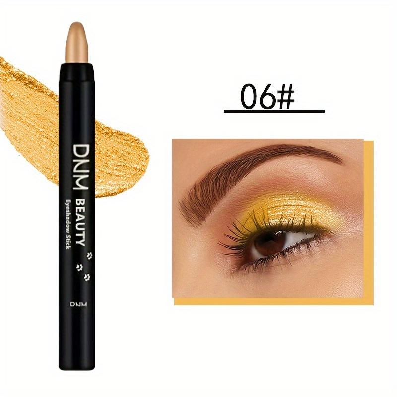 Lidschattenstift Schimmer & Matt-Finish Wasserfest Langanhaltender Highlighter-Stick Twist-Up Creme Lidschatten Crayon Augenaufheller 6# von Joom DACH