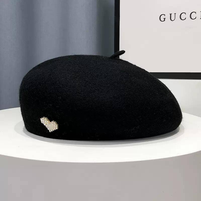 Liebe Herz Wolle Baskenmütze Koreanische Mode Frauen Beanie Hut Hohe Qualität Weibliche Herbst Winter Gesicht Kleine Künstler Maler Hut One Size schwarz Liebe Herz Wolle Baskenmütze Koreanische Mode Frauen Beanie Hut Hohe Qualität Weibliche Herbst Winter Gesicht Kleine Künstler Maler Hut One Size schwarz von Joom DACH