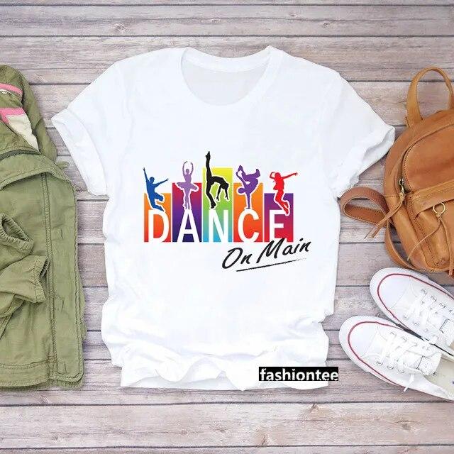 Liebe Zumba Dance Print Schwarz T Shirt Sommer Mode Frauen Kleidung Lustige Grafik T-shirt Femme Harajuku Shirt Hip Hop T-shirts S von Joom DACH