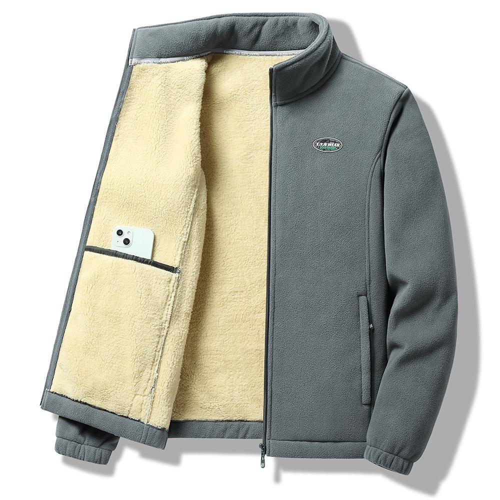 Liebhaber Herbst und Winter Neue Outdoor-Sportarten mit Fleece Verdickter Fleece Hoodie Mantel Herren Warmer Hoodie Große Größe 8XL von Joom DACH