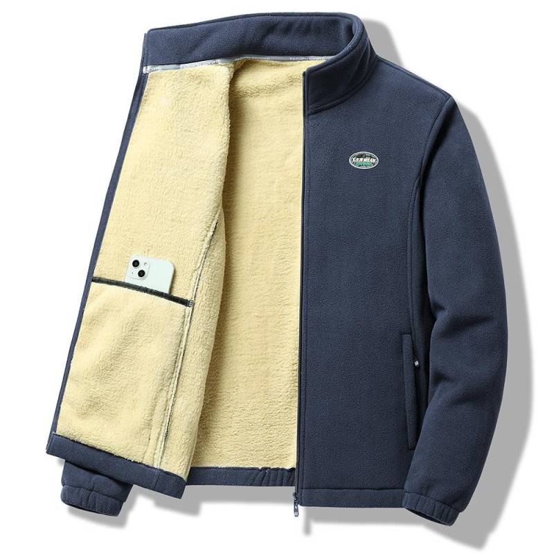 Liebhaber Herbst und Winter Neue Outdoor-Sportarten mit Fleece Verdickter Fleece Hoodie Mantel Herren Warmer Hoodie Große Größe 8XL von Joom DACH