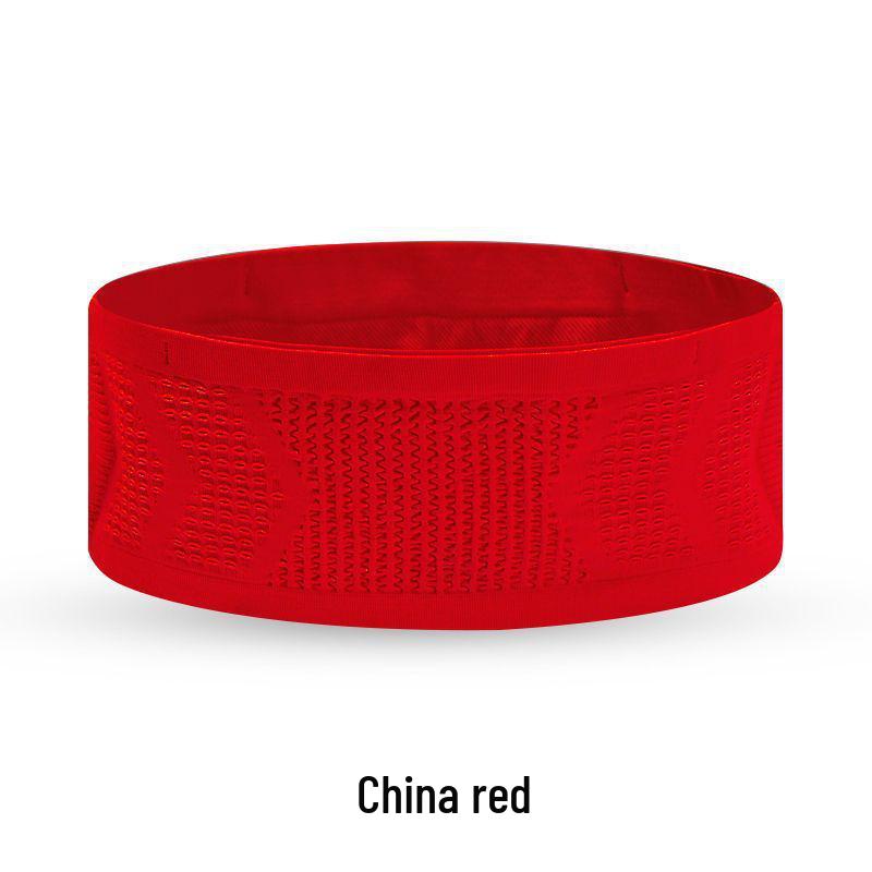 Leichte Diebstahlsichere Lauf-Bauchtasche für Männer & Frauen: Atmungsaktiv, Enganliegend für Marathon & Radfahren L: Waist 80-95cm rot von Joom DACH