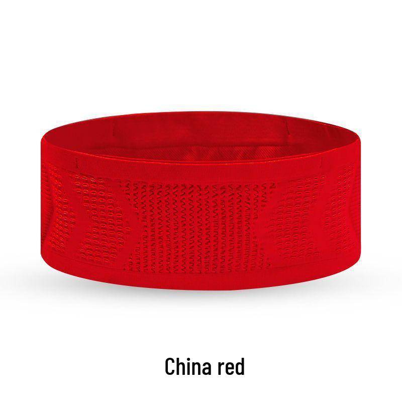 Leichte Diebstahlsichere Lauf-Bauchtasche für Männer & Frauen: Atmungsaktiv, Enganliegend für Marathon & Radfahren L: Waist 80-95cm rot von Joom DACH