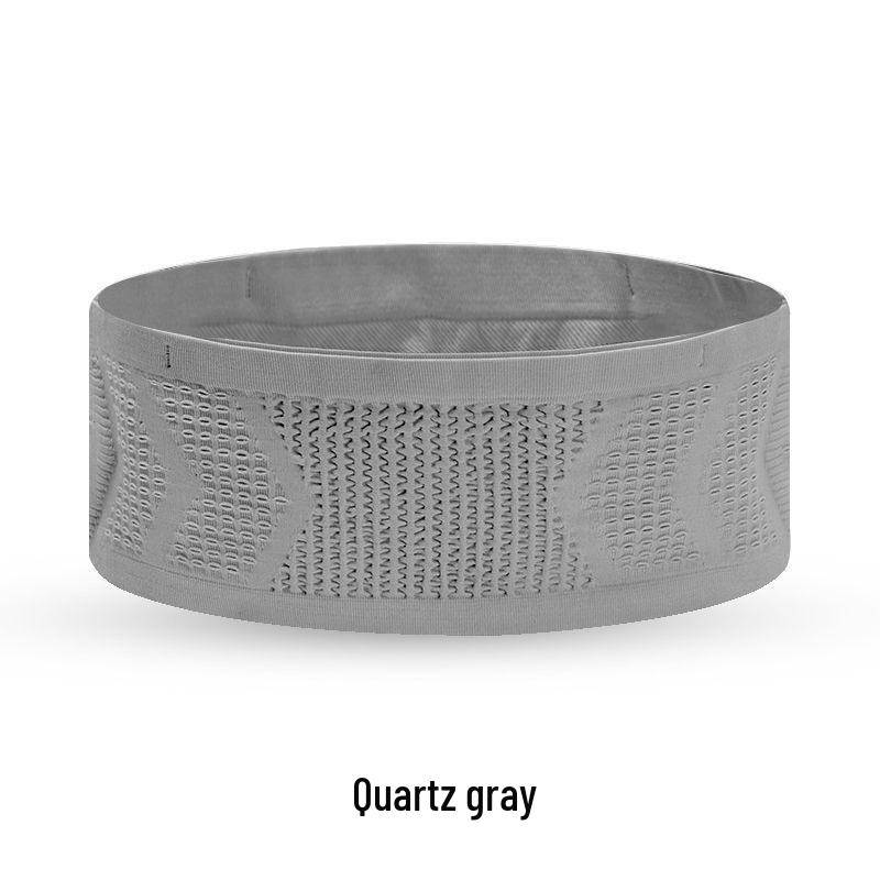 Leichte Diebstahlsichere Lauf-Bauchtasche für Männer & Frauen: Atmungsaktiv, Enganliegend für Marathon & Radfahren XL: Waist 90-125cm graue von Joom DACH