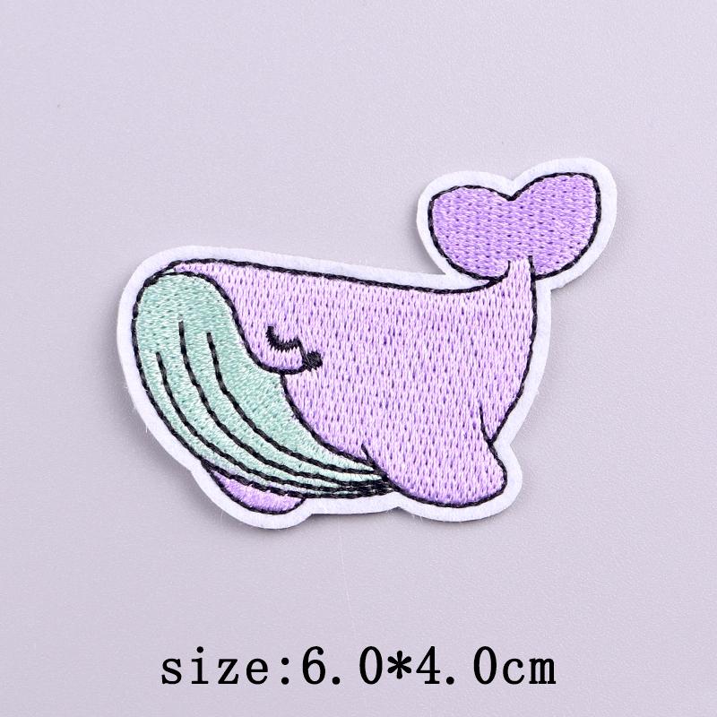 Lila Serie Patch Eisen auf Stickerei Patches für Kleidung Thermoadhesive Patches auf Kleidung Cartoon Buchstaben Patch für Kleidung von Joom DACH