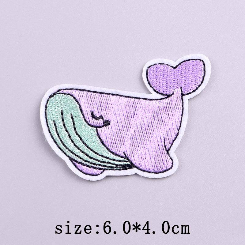 Lila Serie Patch Eisen auf Stickerei Patches für Kleidung Thermoadhesive Patches auf Kleidung Cartoon Buchstaben Patch für Kleidung von Joom DACH