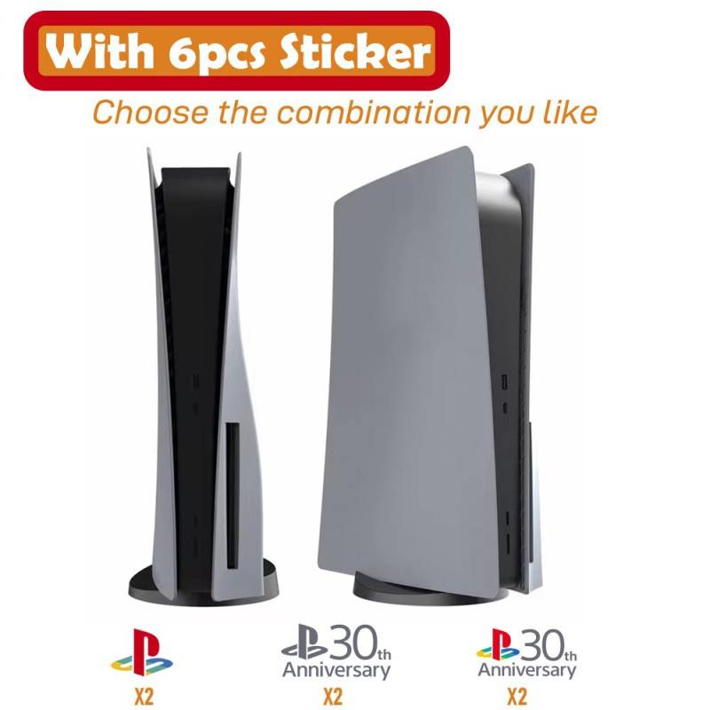 Limitierter 30. Jahrestag für PS5 Fat Faceplate Vinyl-Logo-Aufkleber Playstation 5 Slim-Konsolenabdeckung Faceplate-Shell-Ersatz For PS5 von Joom DACH