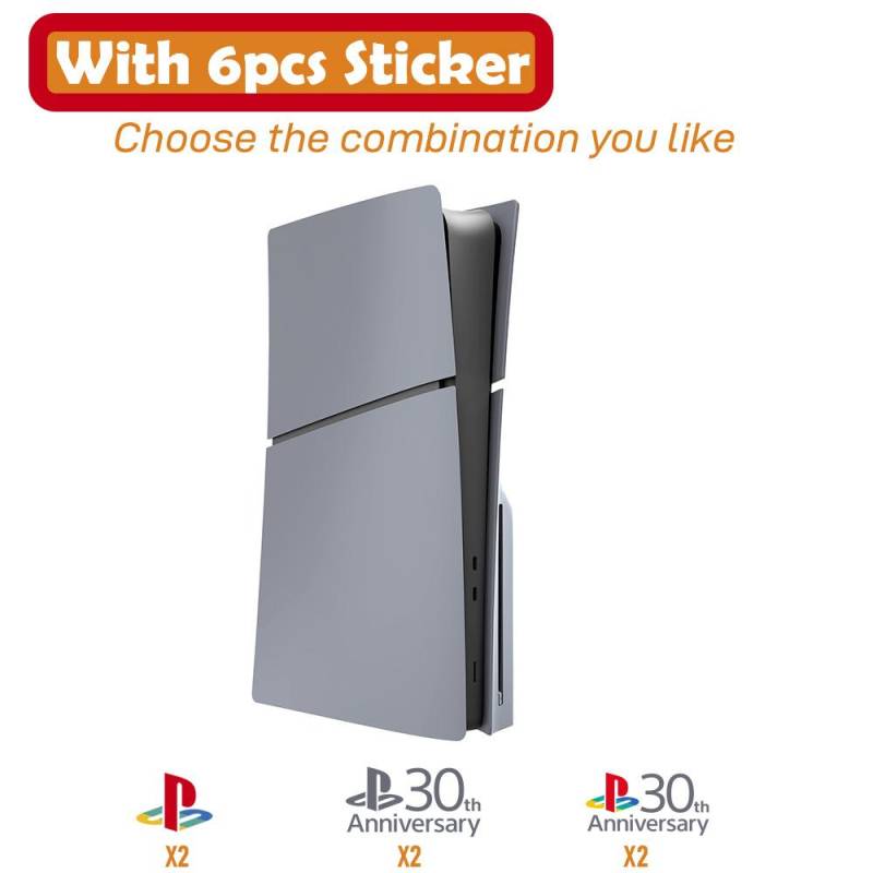 Limitierter 30. Jahrestag für PS5 Fat Faceplate Vinyl-Logo-Aufkleber Playstation 5 Slim-Konsolenabdeckung Faceplate-Shell-Ersatz For PS5 von Joom DACH