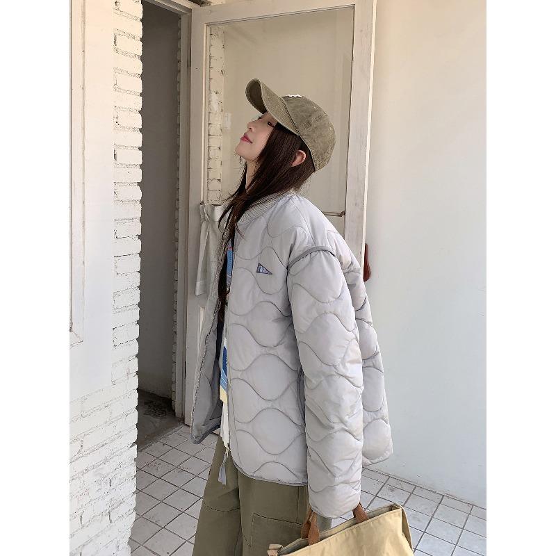 Lingge Baumwolljacke für Damen im Winter Neuer Stil Kleine japanische Baseball Studenten Baumwolljacke Locker Daunenjacke 2XL von Joom DACH