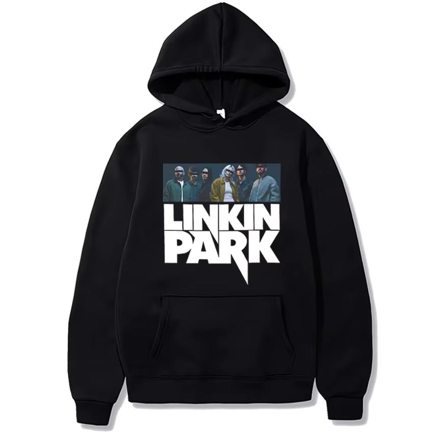 Linkin Park Tour Kapuzenpullover Grafik Frühling und Herbst Mode Herren Sweatshirt Lässige Mode lockerer Hoodie XL von Joom DACH