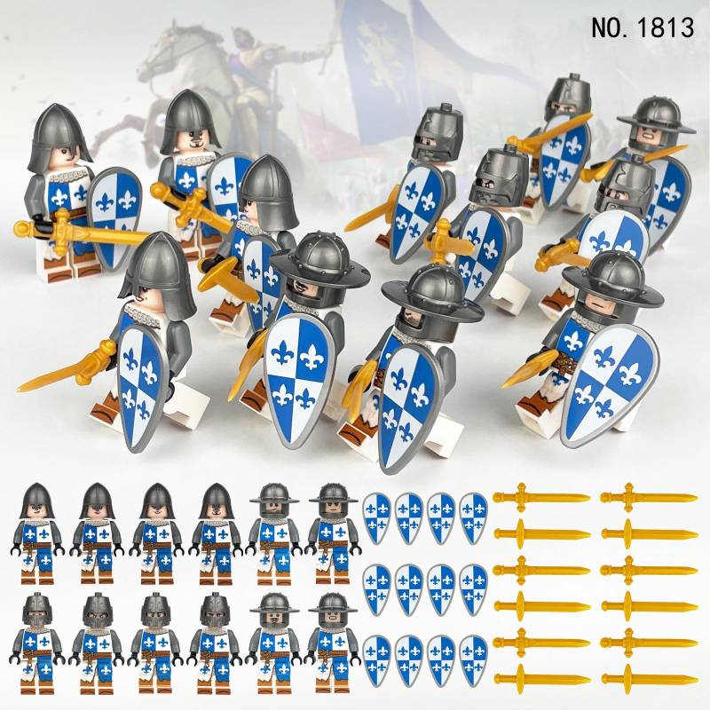 Lion Nation Army 6008 Mittelalterliche Puppe, Cartoon-Modell, Kinder-Baustein-Spielzeug von Joom DACH