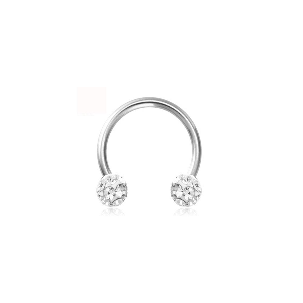 Lippenpiercing-Halterung, Männer, Geschenke, Frauen, Piercing, Nasenring, Körperschmuck, Edelstahl, Septumringe 10mm silber von Joom DACH