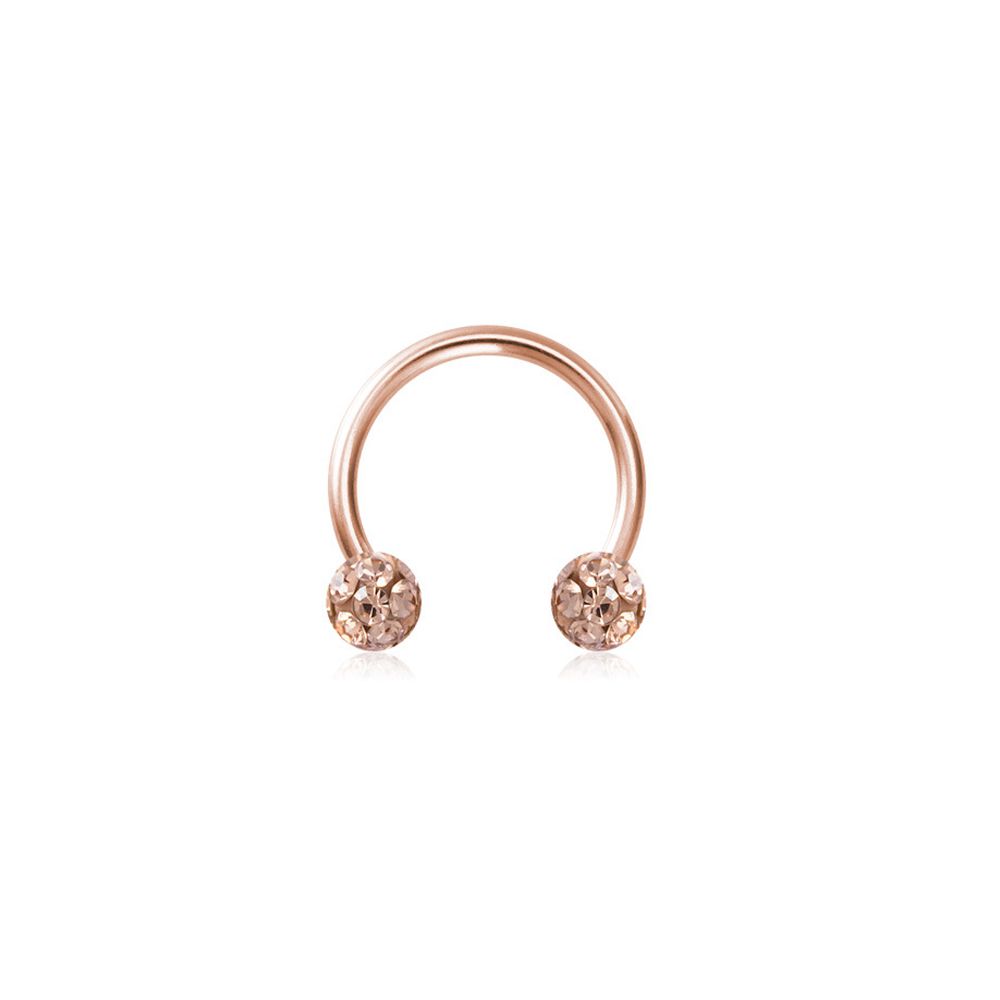 Lippenpiercing-Halterung, Männer, Geschenke, Frauen, Piercing, Nasenring, Körperschmuck, Edelstahl, Septumringe 8mm rose gold von Joom DACH
