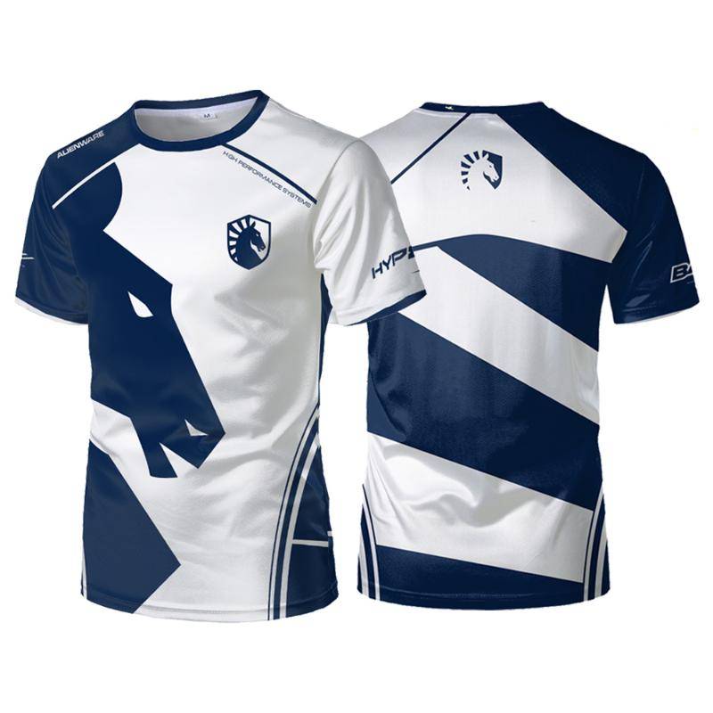 Liquid Team Teamuniformen CS:GO E-Sports Wettkampf-Trainingsanzüge Herren Sport-T-Shirts Atmungsaktive Casual Oversized Tops Tees XL von Joom DACH