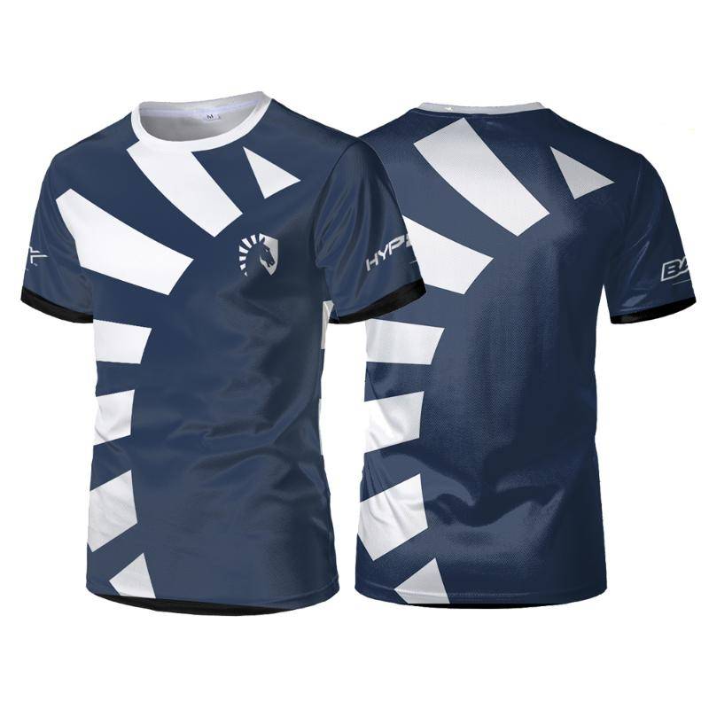 Liquid Team Teamuniformen CS:GO E-Sports Wettkampf-Trainingsanzüge Herren Sport-T-Shirts Atmungsaktive Casual Oversized Tops Tees XL von Joom DACH