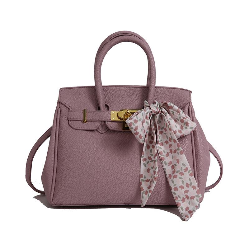 Litschi-Muster große Kapazität leichter Luxus hohe Qualität weich langlebig modisch exquisit leicht Pendler Outdoor Strand Umhängetasche Schultertasche licht lila von Joom DACH