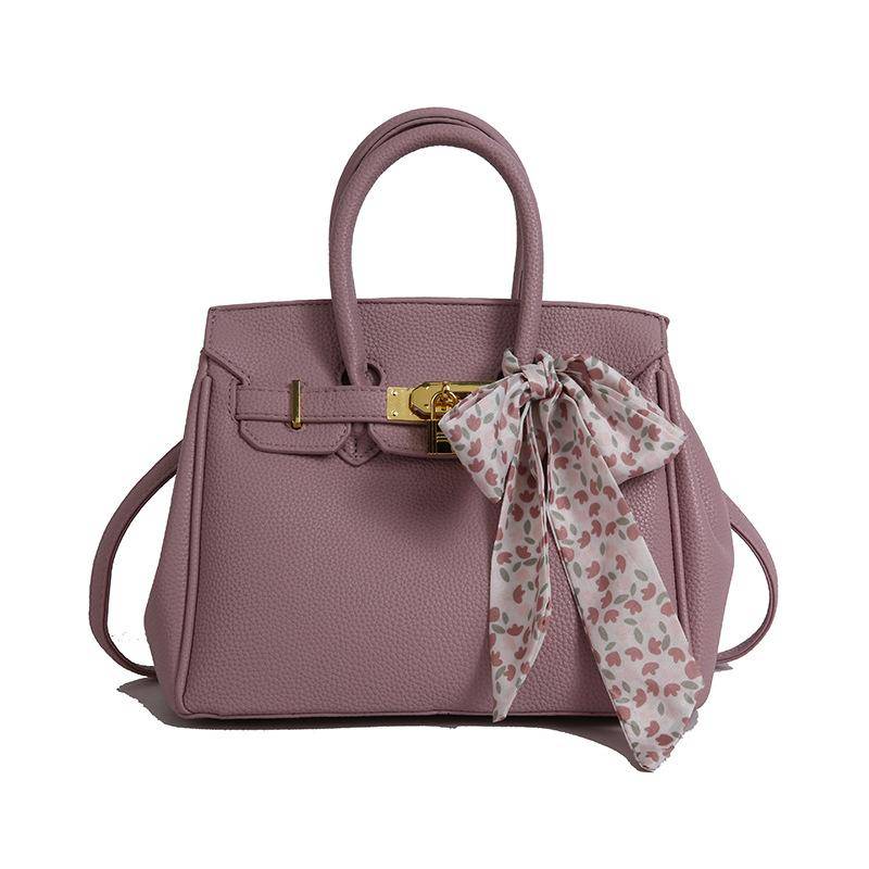 Litschi-Muster große Kapazität leichter Luxus hohe Qualität weich langlebig modisch exquisit leicht Pendler Outdoor Strand Umhängetasche Schultertasche licht lila von Joom DACH