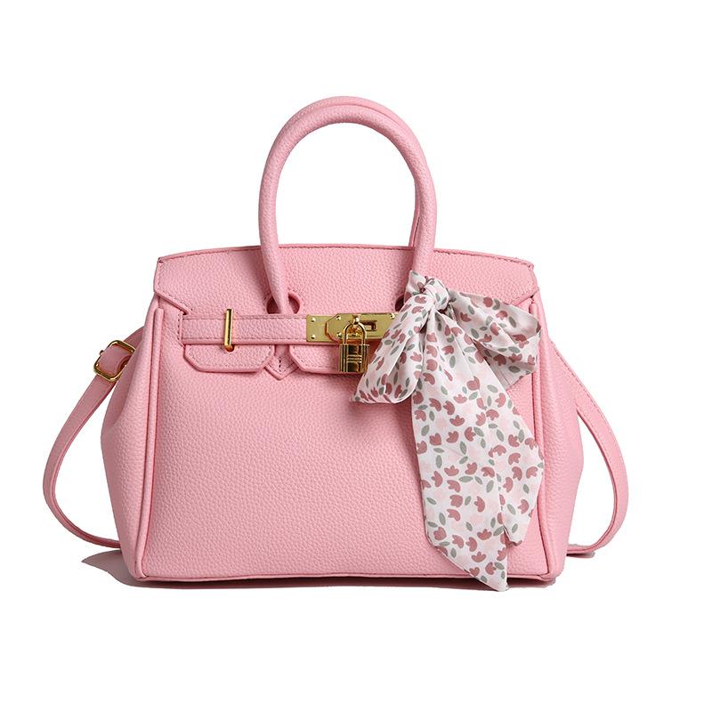 Litschi-Muster große Kapazität leichter Luxus hohe Qualität weich langlebig modisch exquisit leicht Pendler Outdoor Strand Umhängetasche Schultertasche rosa von Joom DACH