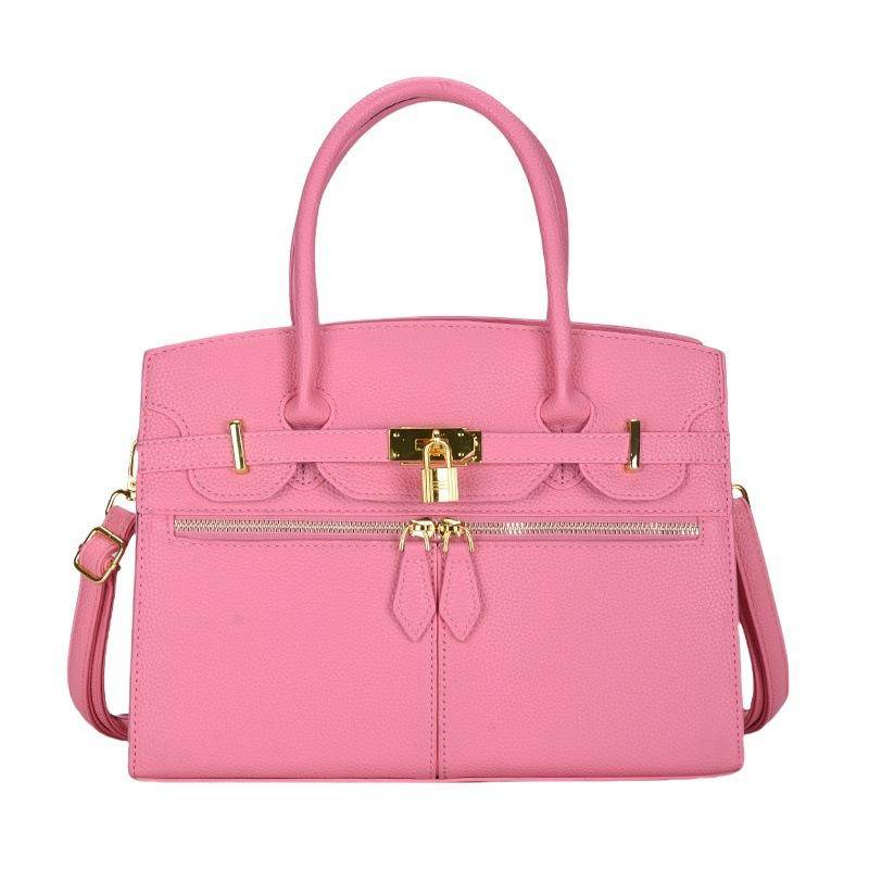 Litschi-Muster leichter Luxus große Kapazität hohe Qualität weich langlebig Mode exquisit leicht Pendler Outdoor Strand Umhängetasche Schultertasche rosa von Joom DACH