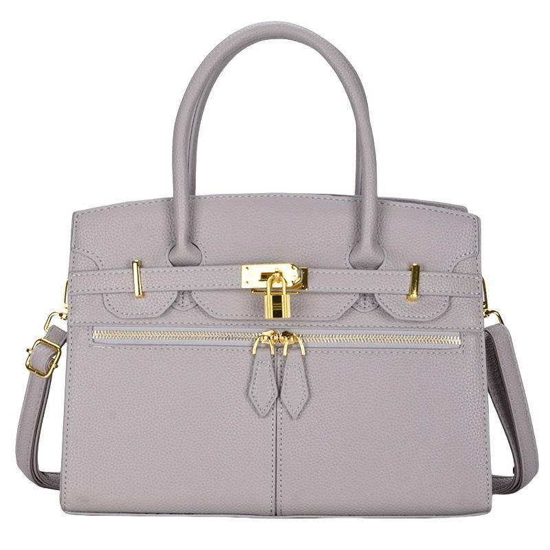 Litschi-Muster leichter Luxus große Kapazität hohe Qualität weich langlebig Mode exquisit leicht Pendler Outdoor Strand Umhängetasche Schultertasche graue von Joom DACH