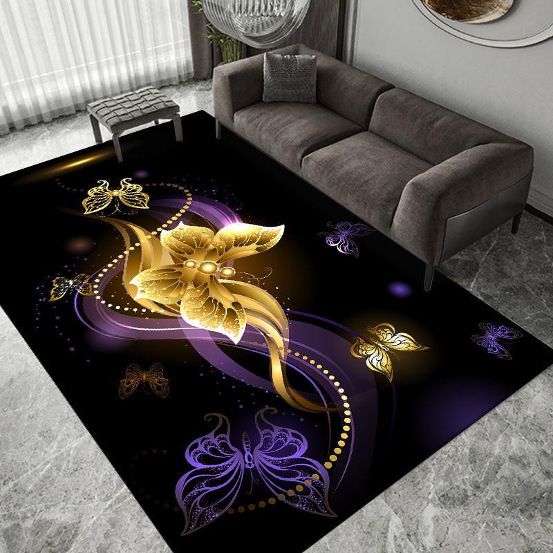 Wohnzimmerteppich Bettvorleger Eingang Badezimmer Eingangsmatte Rutschfeste Matte Großflächiger Teppich W80*L120CM von Joom DACH
