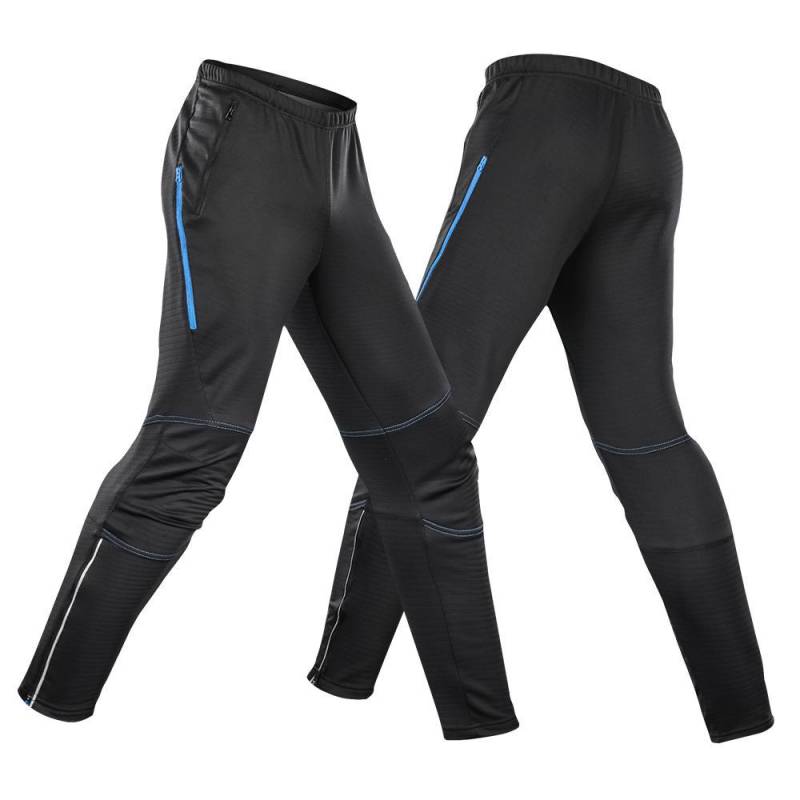 Lixada Herren wasserdichte Fahrradhose, Thermo-Fleece, winddicht, Winter, Radfahren, Reiten, Laufen, Sport XL blau von Joom DACH