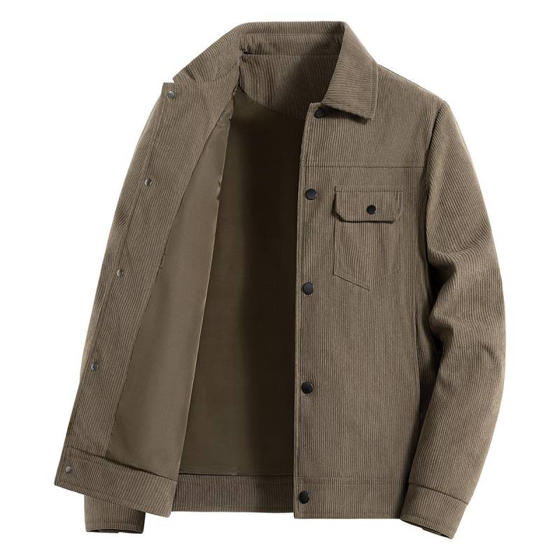 Lockere, lässige, vielseitige Cord-Oberteil für Herren im Frühjahr und Herbst in großer Größe 6XL von Joom DACH