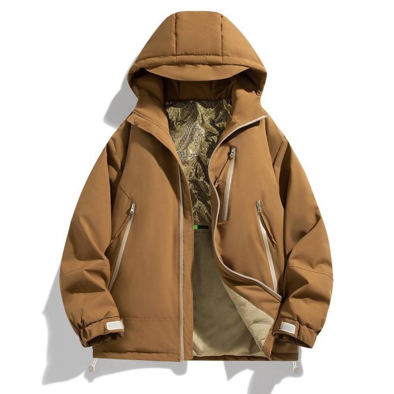 Lockere Kapuzenjacke Herbst und Winter Neue Herren Thermo-Baumwollkleidung 8XL von Joom DACH