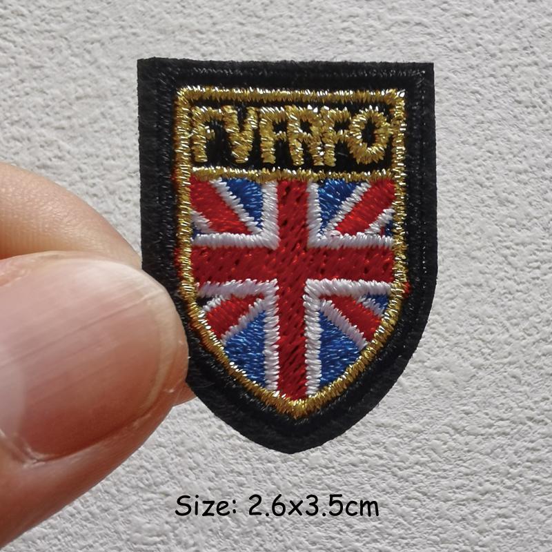 Logo Stickerei Patch Eisen Auf Patches DIY Rock Stil Punk Patches Auf Kleidung Mode Streifen DIY Punk Abzeichen Aufkleber 2.6x3.5cm von Joom DACH