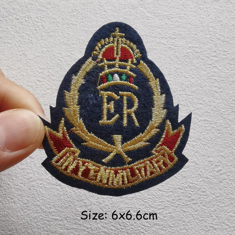 Logo Stickerei Patch Eisen Auf Patches DIY Rock Stil Punk Patches Auf Kleidung Mode Streifen DIY Punk Abzeichen Aufkleber 6x6.6cm von Joom DACH