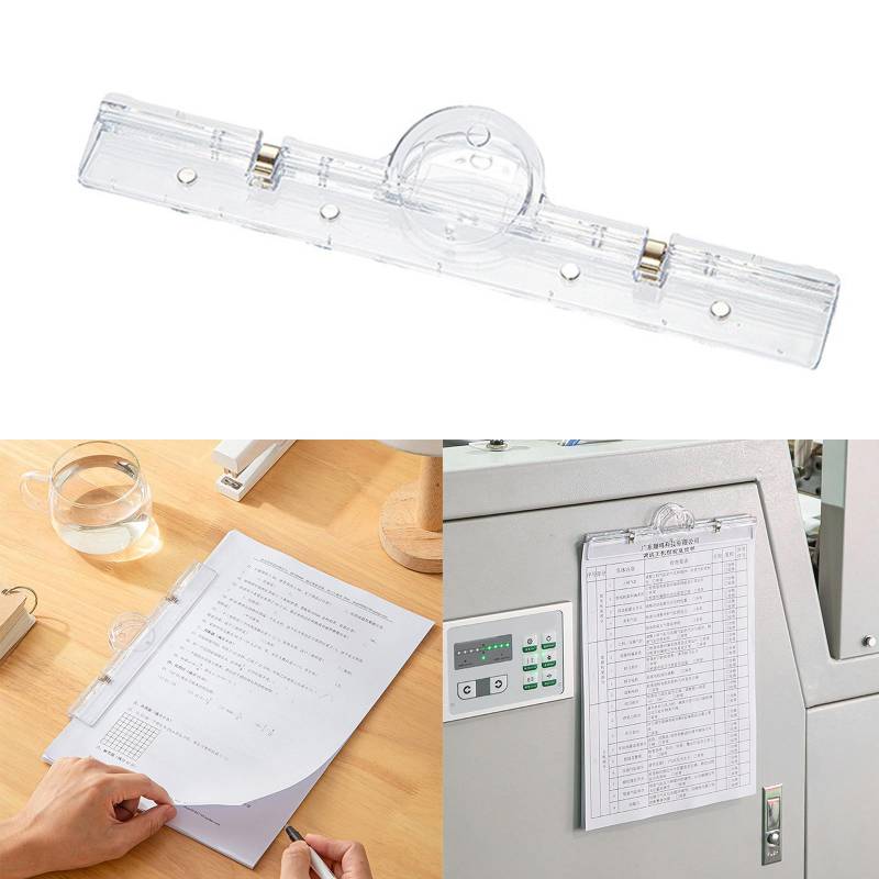 Long Paper Clamp Clear Acrylics Magnetic Clip File Holder Clip Document Organizers Clamp for Paper File Poster Photo von Joom DACH