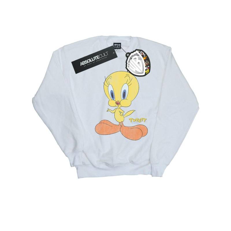 Looney Tunes Tweety Pie Distressed-Sweatshirt für Mädchen 9-11 Years weiß von Joom DACH