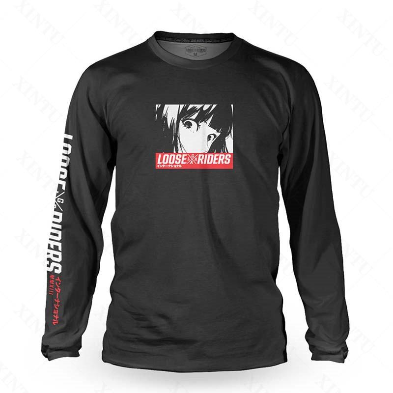 Loose Riders Herren Technisches Trikot Langarm Motorrad DH Cross Country Trainingsanzug BMX MTB Mountainbike Ausdauerrennen Shirt XL von Joom DACH