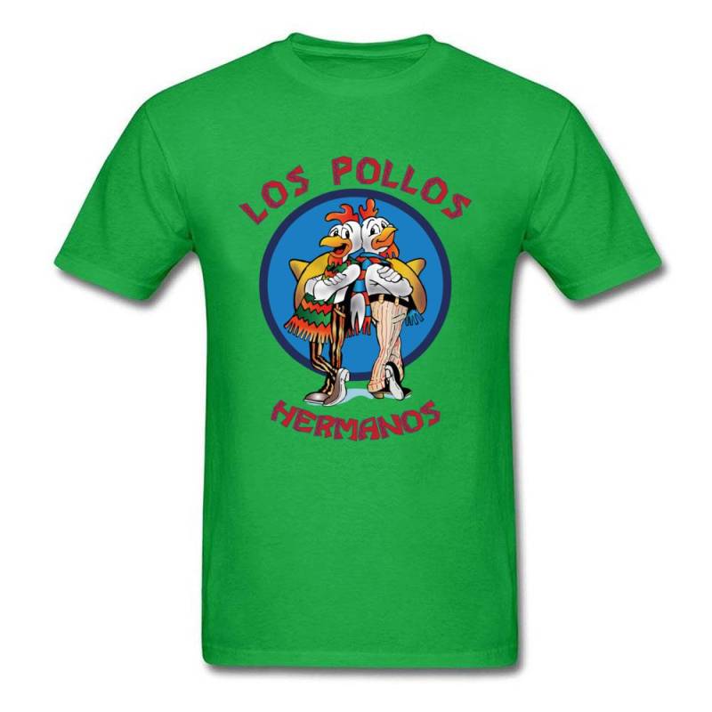 Los Pollos Hermanos T-Shirts Breaking Bad Print Streetwear Herren Damen Mode Reine Baumwolle Kurzarm T-Shirt Tees Tops Kleidung 2XL von Joom DACH