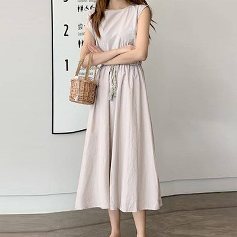 Lose Baumwolle Sommer Kleid Weibliche Abend Vintage Langes Kleid Frauen Kurzarm Casual Strand Frau Kleider 15301 S von Joom DACH