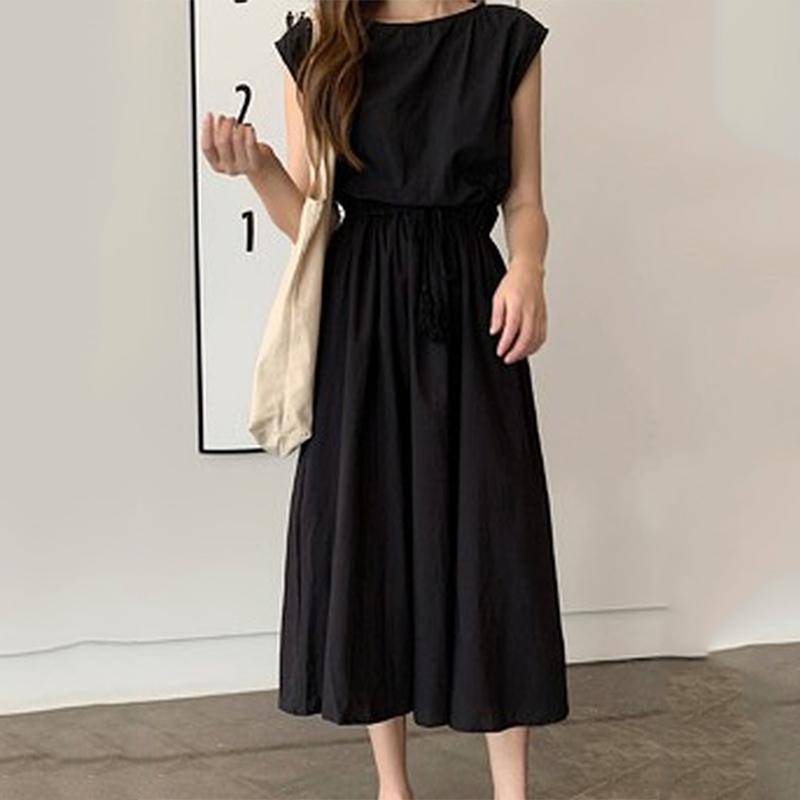 Lose Baumwolle Sommer Kleid Weibliche Abend Vintage Langes Kleid Frauen Kurzarm Casual Strand Frau Kleider 15301 XXL von Joom DACH