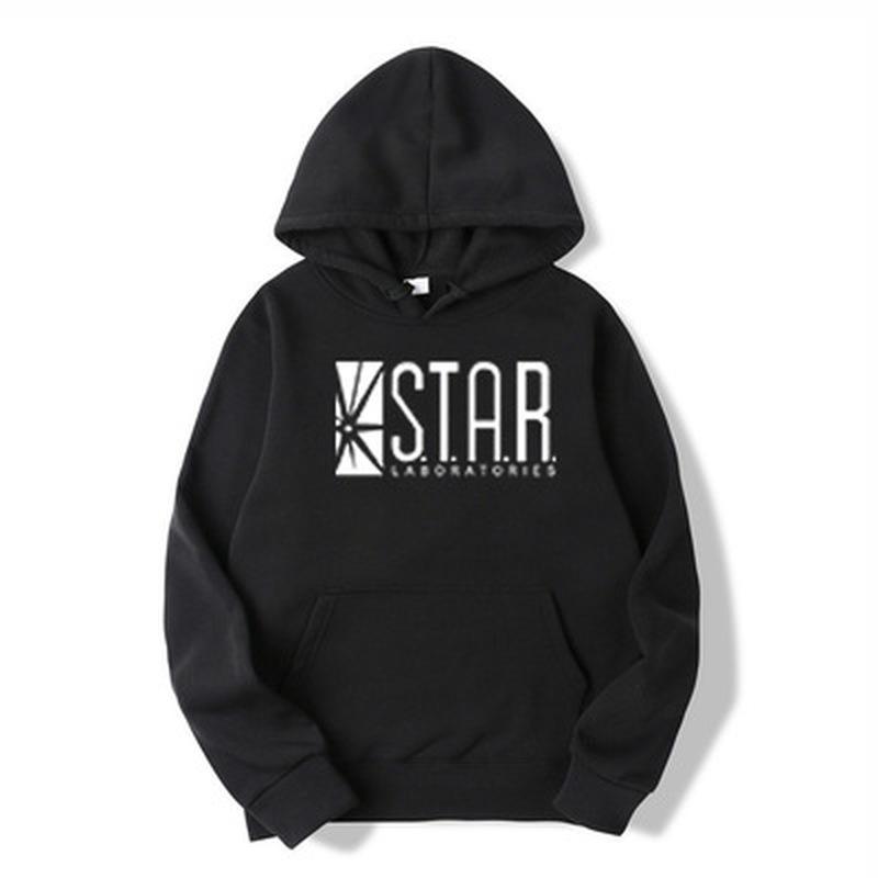 Lose Männer Frauen Hoodies Sweatwear Flash Starlab Hoodies Top Streetwear S ~ 3XL Mit Kapuze Top L schwarz von Joom DACH