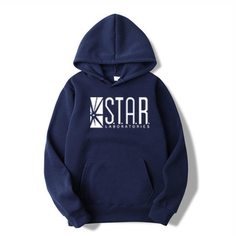 Lose Männer Frauen Hoodies Sweatwear Flash Starlab Hoodies Top Streetwear S ~ 3XL Mit Kapuze Top M navy blau von Joom DACH