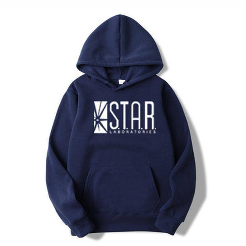 Lose Männer Frauen Hoodies Sweatwear Flash Starlab Hoodies Top Streetwear S ~ 3XL Mit Kapuze Top M navy blau von Joom DACH