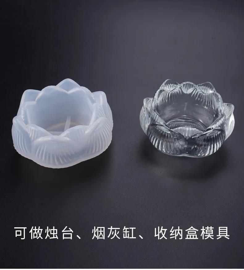 Lotus Kerzenständer Silikonform DIY Kerzenhalter Gips Harzform Kerzenbecher Vorratsbehälter Gipsform Home Dekoration 1pcs von Joom DACH