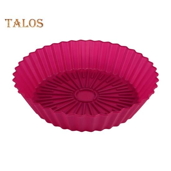 Luftfritteusen-Topf, kalt, hitzebeständig, Backen, lebensmittelecht, waschbar, Luftfritteusen, Ofenkorb-Auskleidungsmatte für Bäckereien rot von Joom DACH