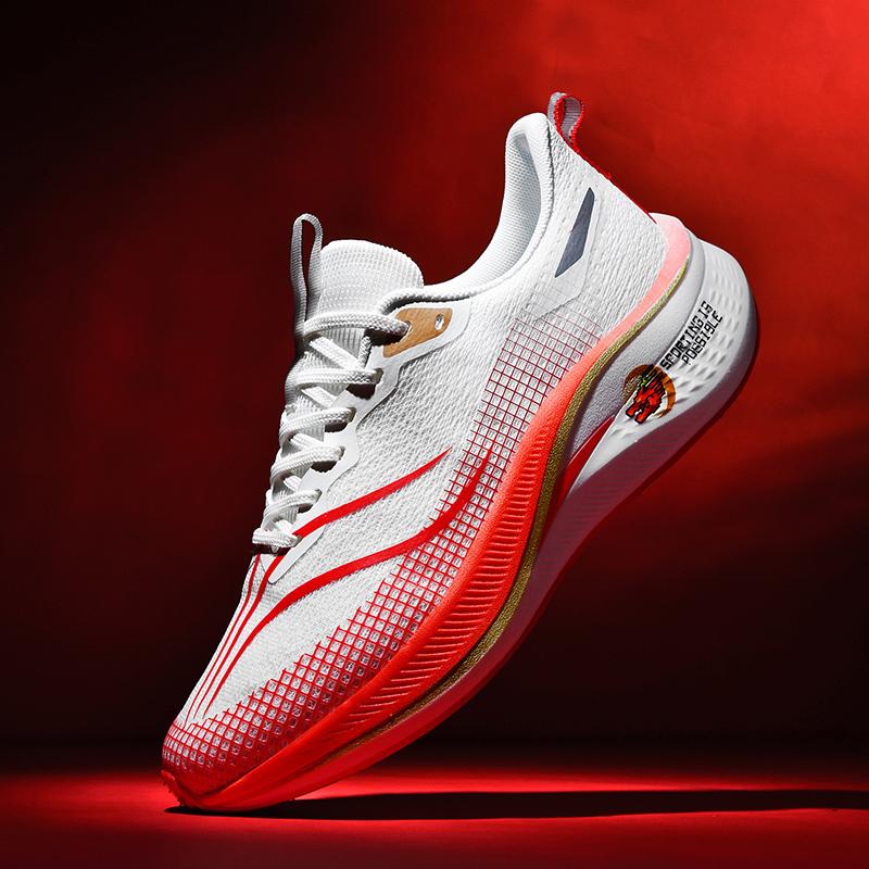 Luftpolster Herren Laufschuhe Marathon Sportschuhe Roter Hase7 Carbonplatte Freizeitsneaker Damen Bequem Athletisches Training 39 von Joom DACH